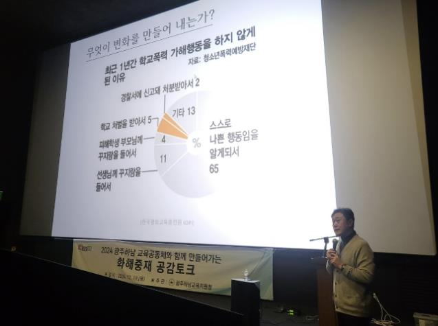 광주하남교육지원청, 학교 내 갈등의 이해, 공감, 용서, 치유를 위한 화해중재 공감토크 운영