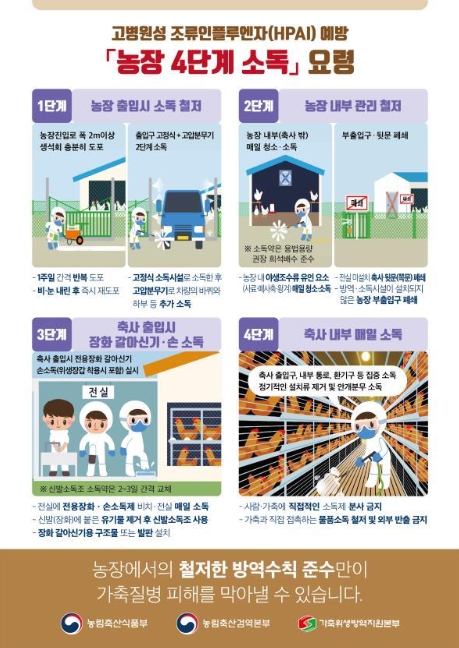 농식품부, 전북 부안 육용오리 농장에 대한 정기예찰 검사에서 H5형 조류인플루엔자 항원 확인